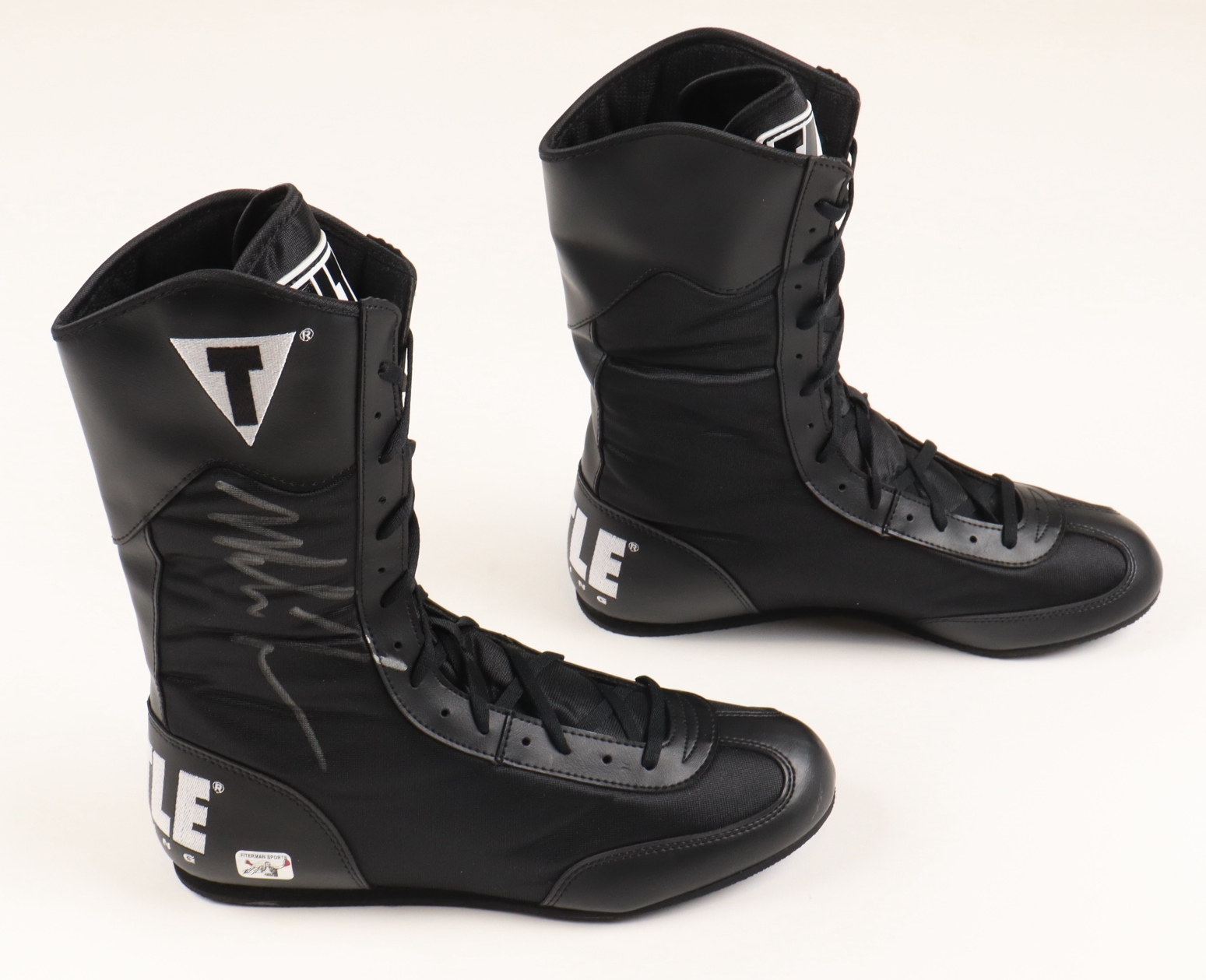 Mike Tyson Signed Pair of Title Boxing Shoes (PSA & Tyson) at PristineAuction.com Mike Tyson Signed Pair of Title Boxing Shoes (PSA & Tyson) at PristineAuction.com