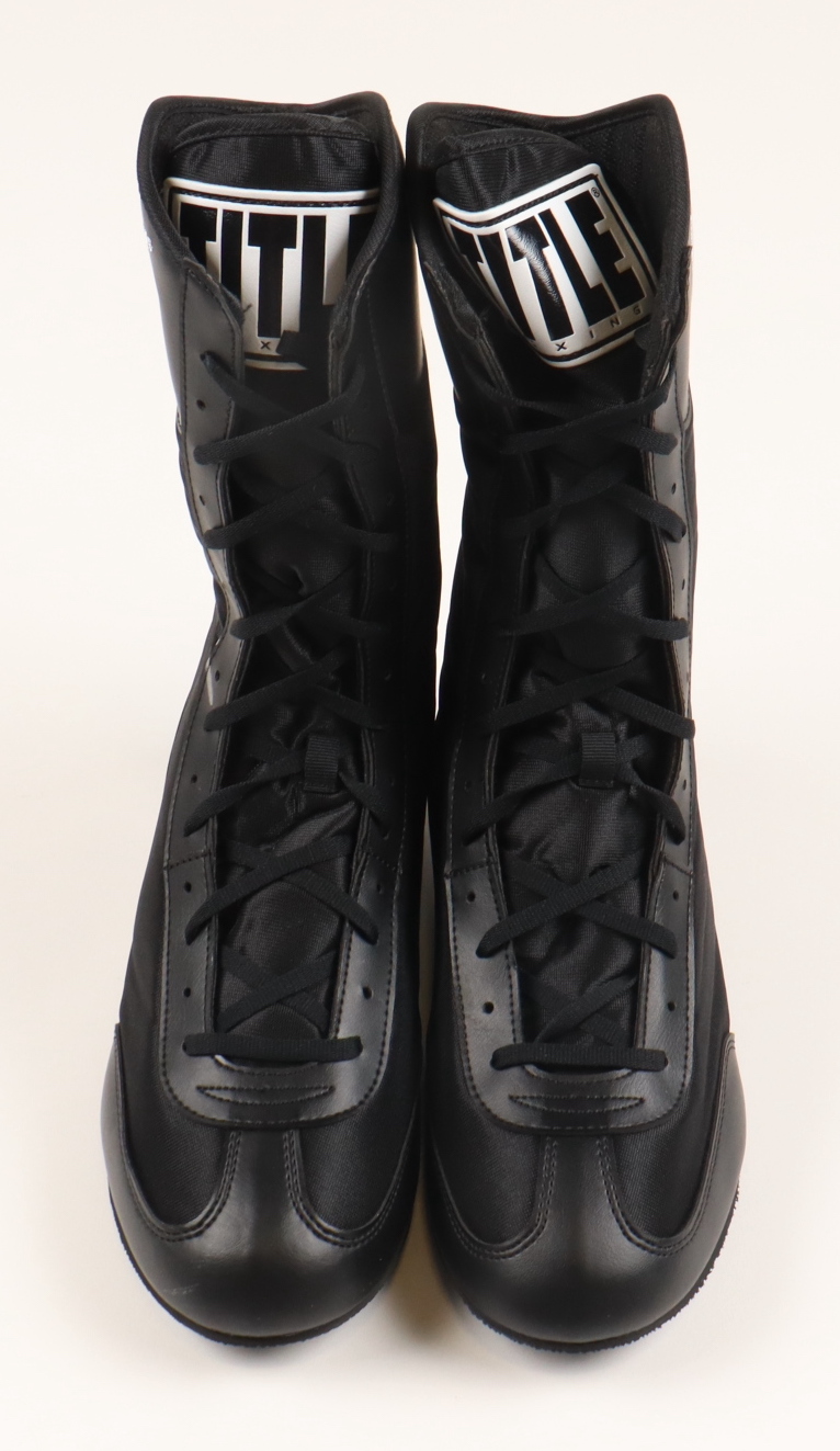 Mike Tyson Signed Pair of Title Boxing Shoes (PSA & Tyson) at PristineAuction.com Mike Tyson Signed Pair of Title Boxing Shoes (PSA & Tyson) at PristineAuction.com
