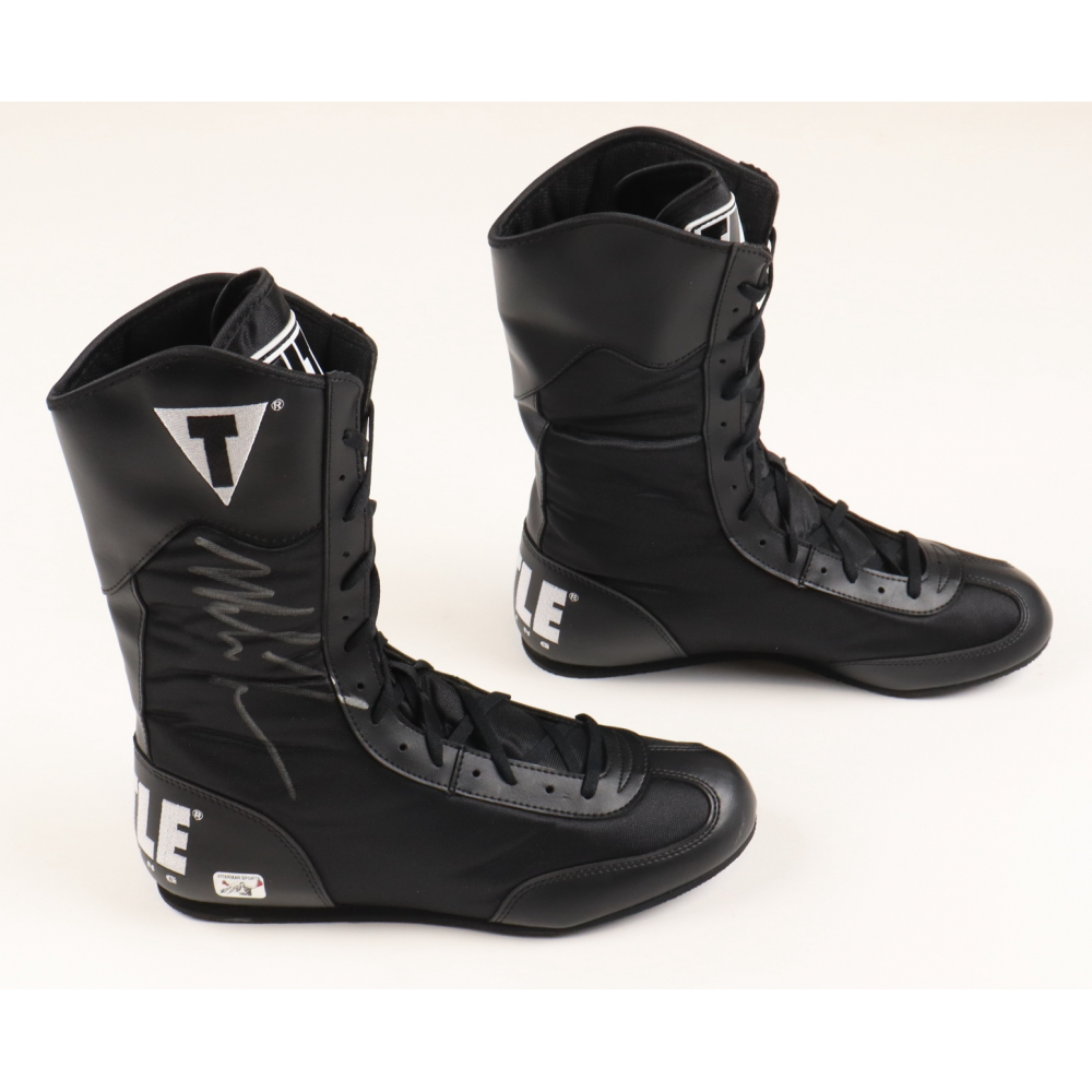 Mike Tyson Signed Pair of Title Boxing Shoes (PSA & Tyson) Pristine Auction