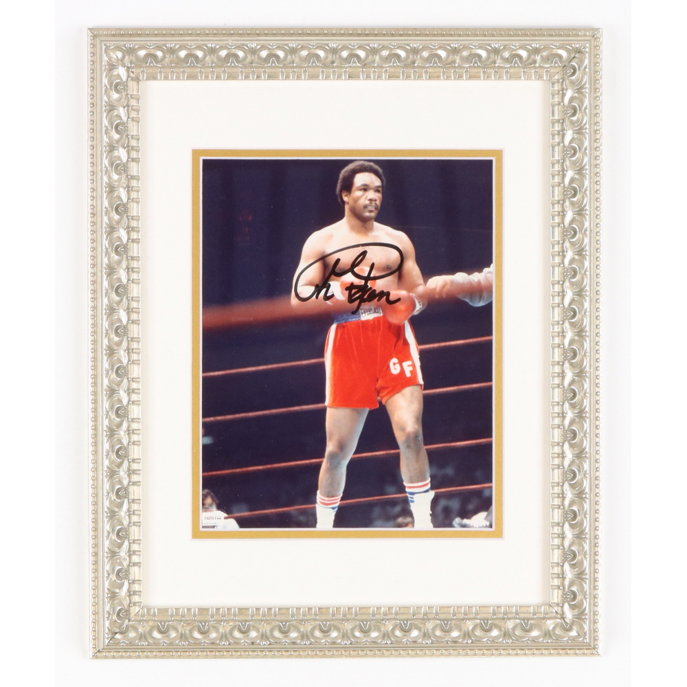 George Foreman Signed Custom Framed Photo Display (PSA) | Pristine Auction