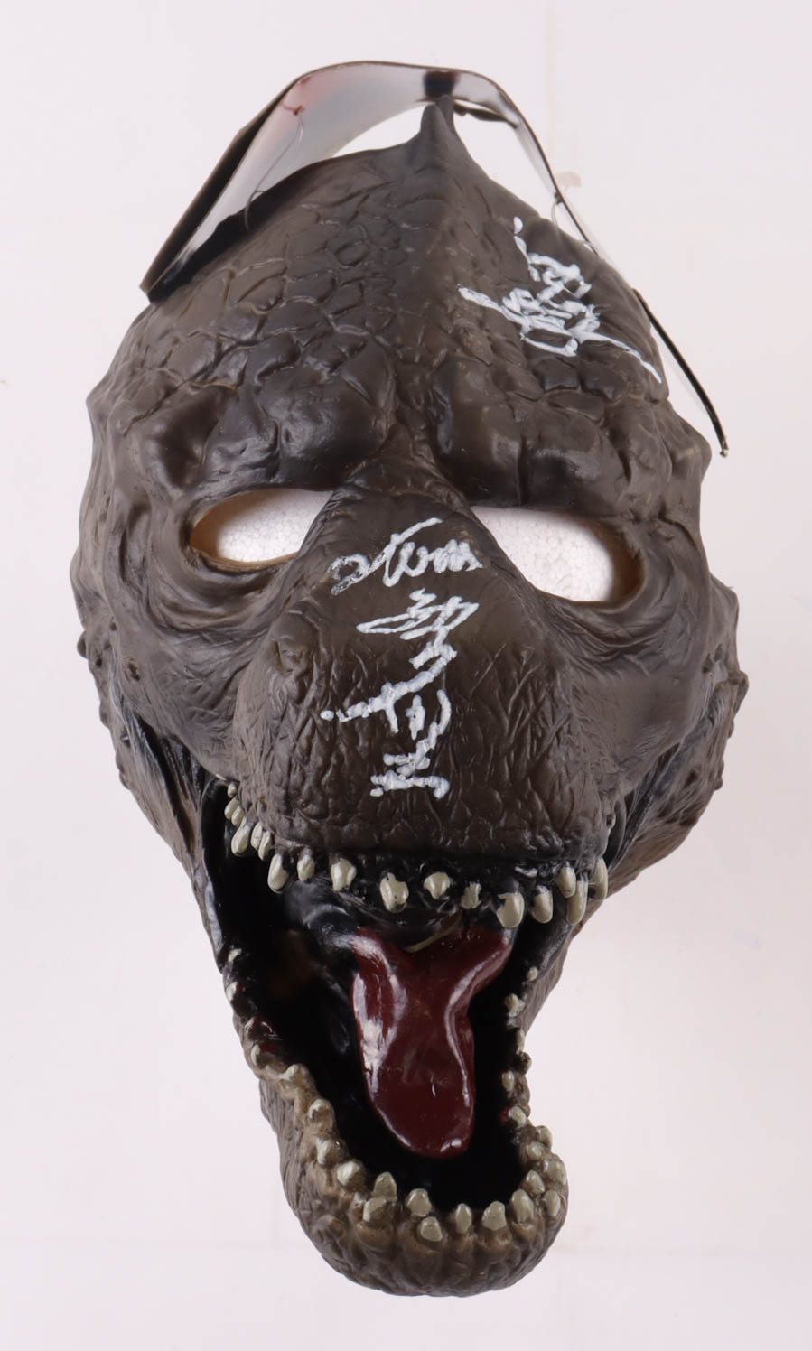 Motokuni Nakagawa & Tsutomu Kitagawa Signed "Godzilla" Mask (JSA) at PristineAuction.com Motokuni Nakagawa & Tsutomu Kitagawa Signed "Godzilla" Mask (JSA) at PristineAuction.com