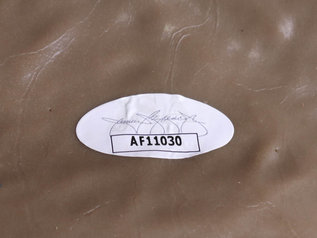 Motokuni Nakagawa & Tsutomu Kitagawa Signed "Godzilla" Mask (JSA) at PristineAuction.com Motokuni Nakagawa & Tsutomu Kitagawa Signed "Godzilla" Mask (JSA) at PristineAuction.com