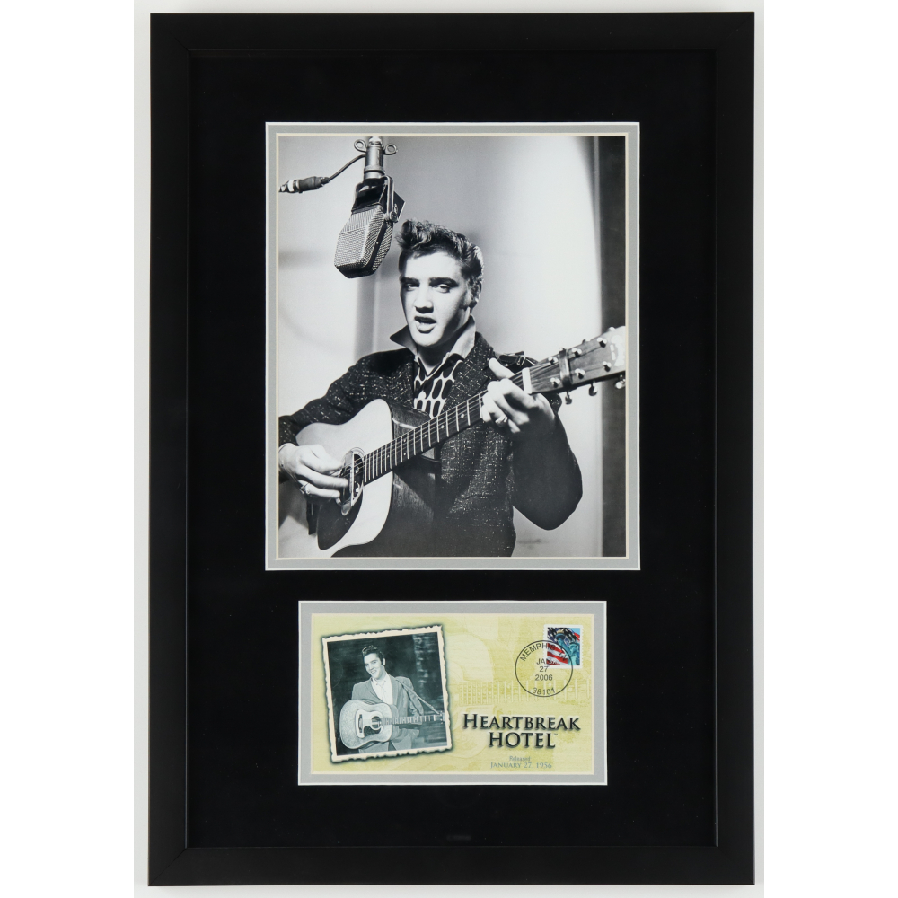 Elvis Presley Custom Framed Photo Display with Heartbreak Hotel ...