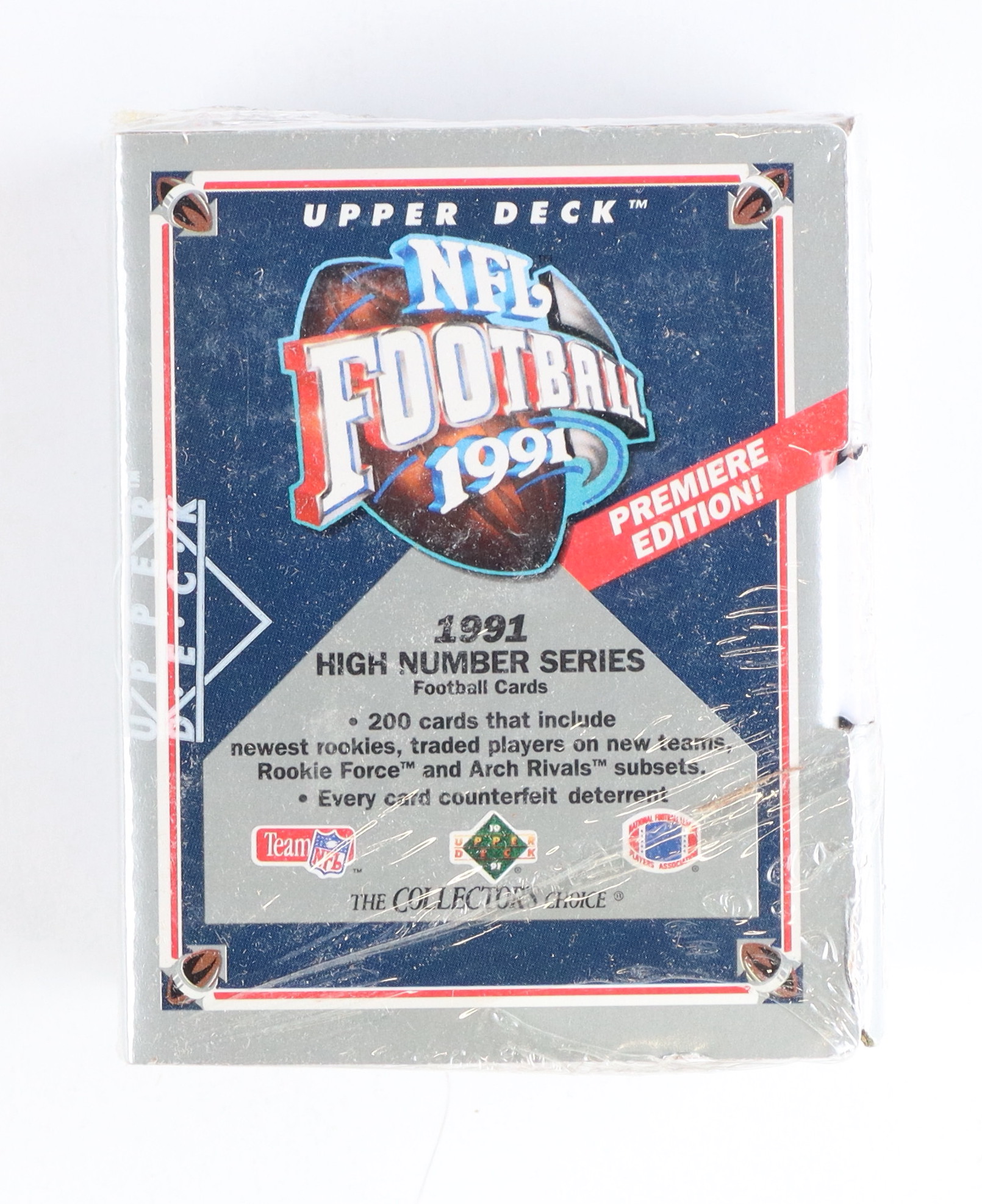 1991 Upper Deck Football High Number Series Box of (200) Cards at PristineAuction.com 1991 Upper Deck Football High Number Series Box of (200) Cards at PristineAuction.com