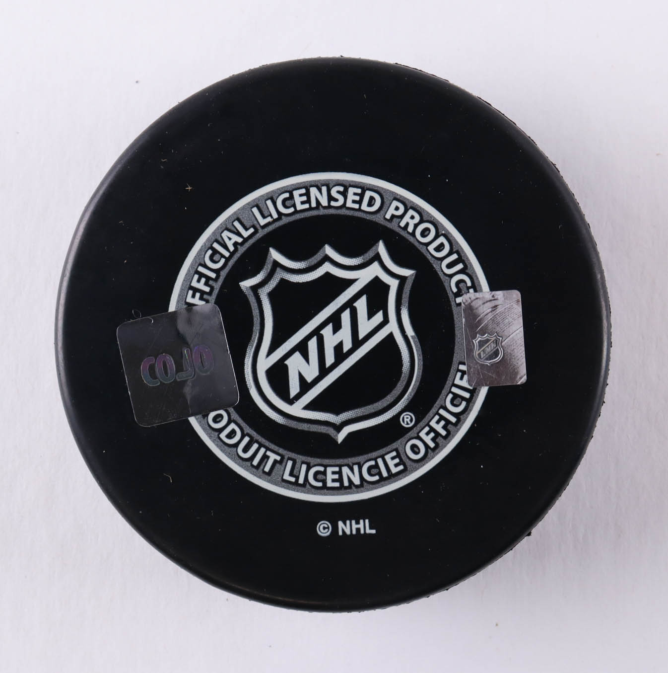 Norm Ullman Signed Maple Leafs Logo Hockey Puck Inscribed "HOF-1982" (COJO) at PristineAuction.com Norm Ullman Signed Maple Leafs Logo Hockey Puck Inscribed "HOF-1982" (COJO) at PristineAuction.com