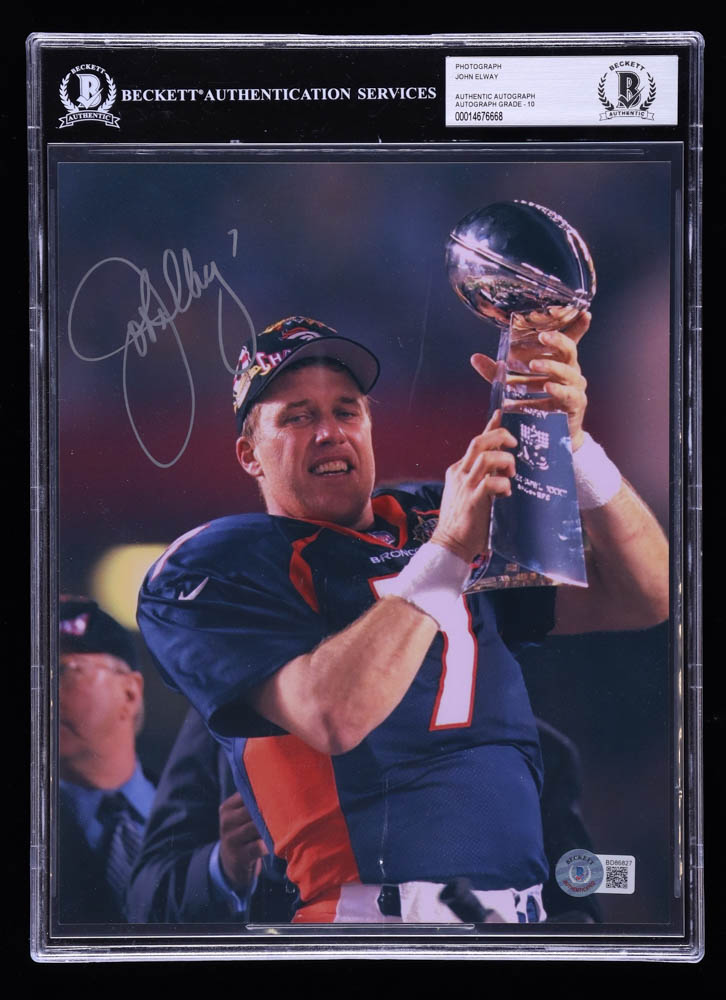 John Elway Signed Broncos 8x10 Photo (Beckett) at PristineAuction.com John Elway Signed Broncos 8x10 Photo (Beckett) at PristineAuction.com
