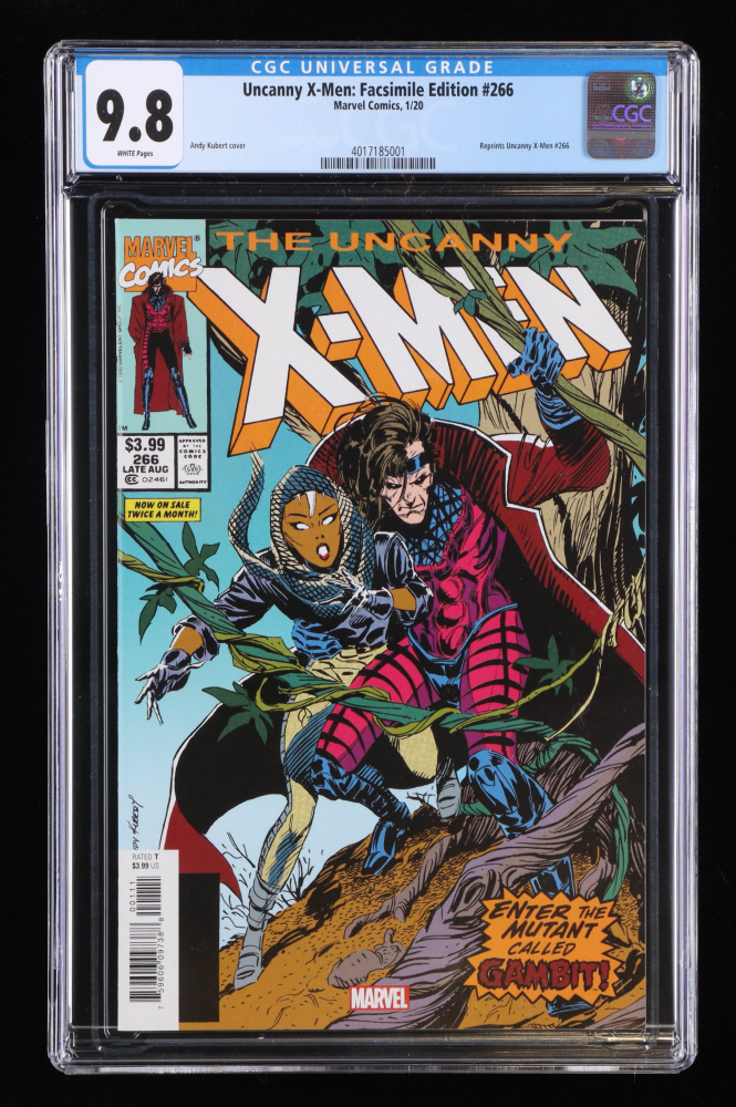 2019 "Uncanny XMen Facsimile Edition" Issue 266 Reprint Marvel Comic Book (CGC 9.8