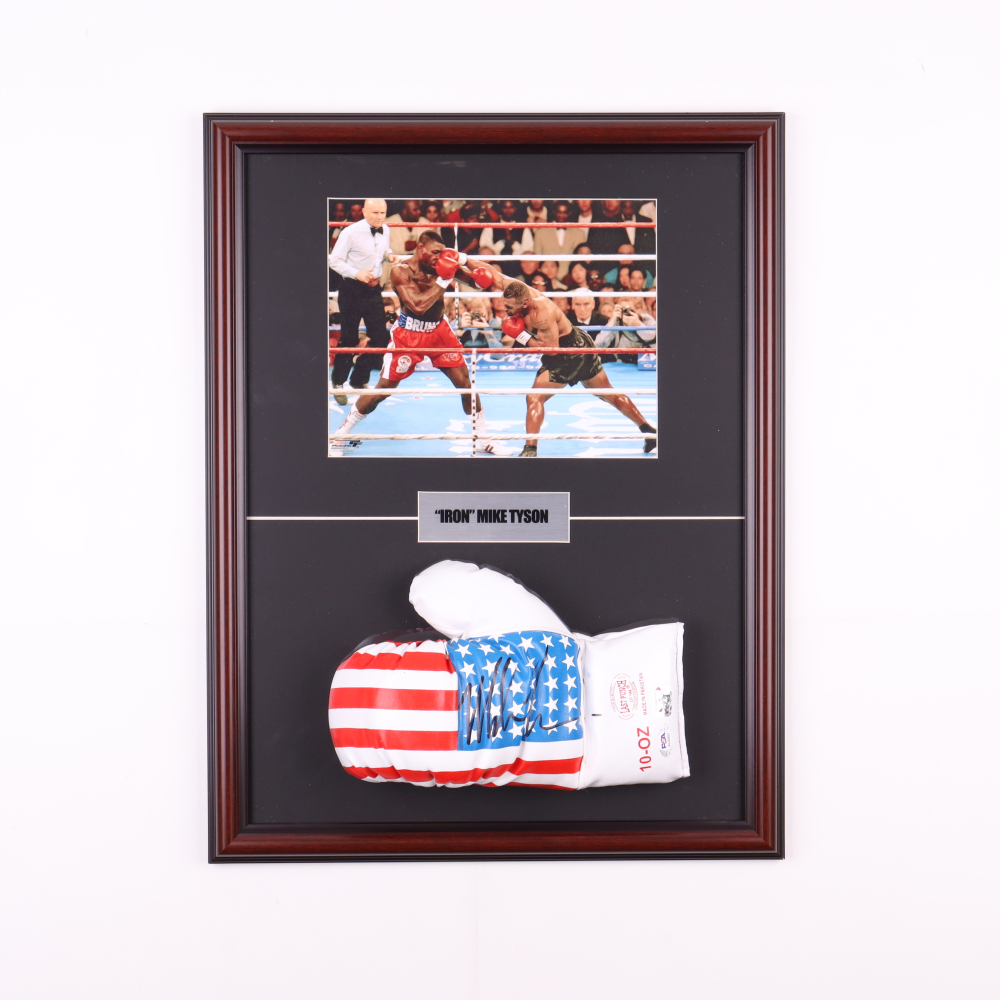 Mike Tyson Signed Custom Framed USA Boxing Glove Display (PSA & Tyson ...
