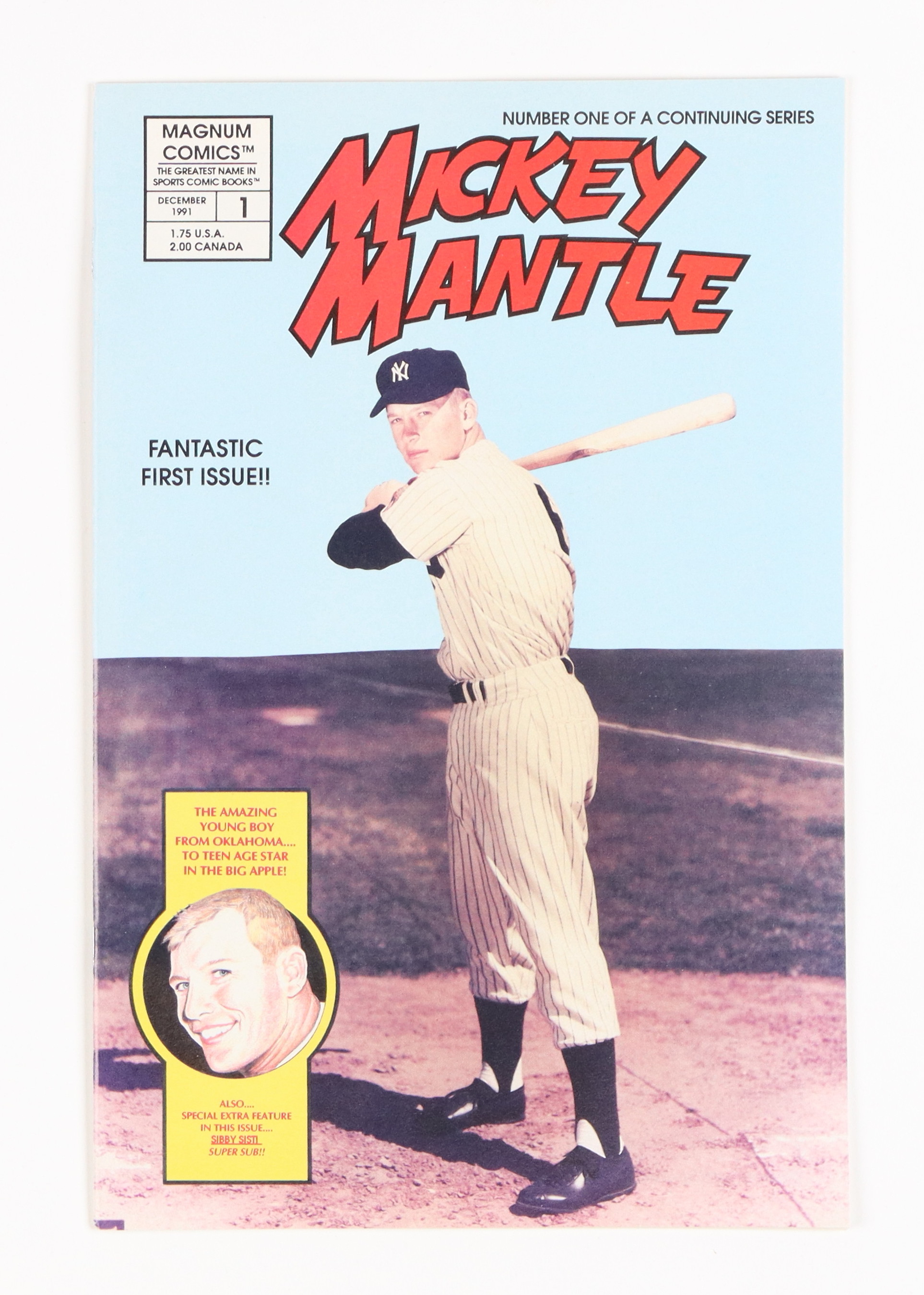 1991 "Mickey Mantle" Issue #1 Magnum Comic Book at PristineAuction.com 1991 "Mickey Mantle" Issue #1 Magnum Comic Book at PristineAuction.com