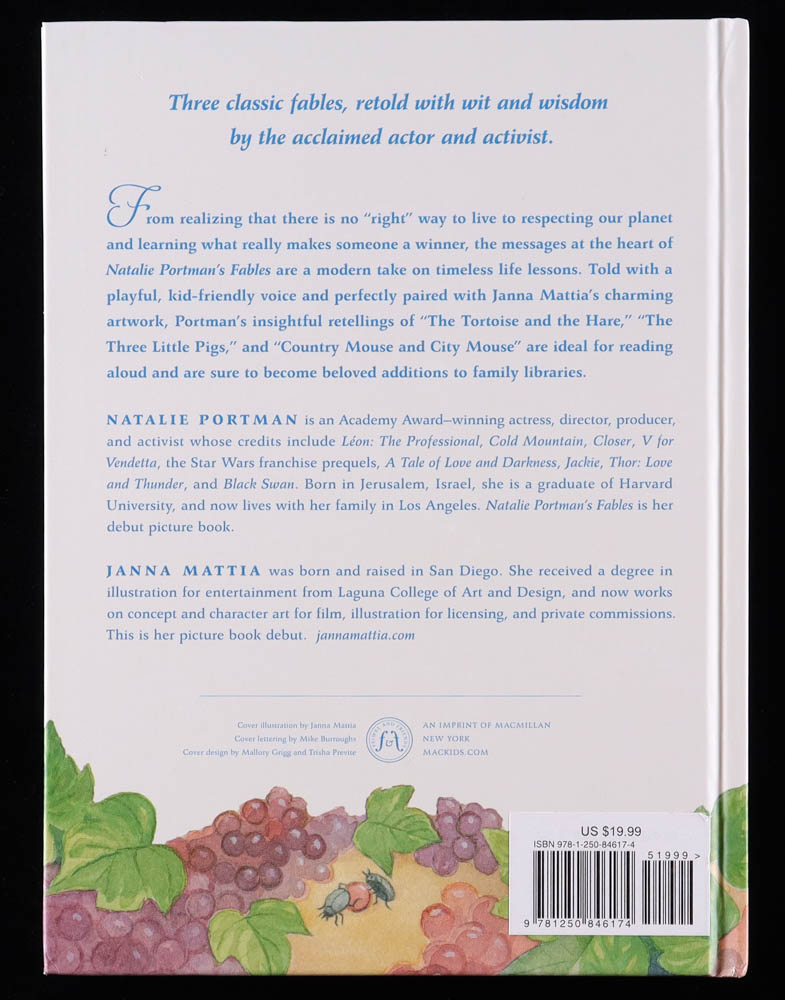 Natalie Portman Signed "Fables" Hardcover Book (JSA) at PristineAuction.com Natalie Portman Signed "Fables" Hardcover Book (JSA) at PristineAuction.com