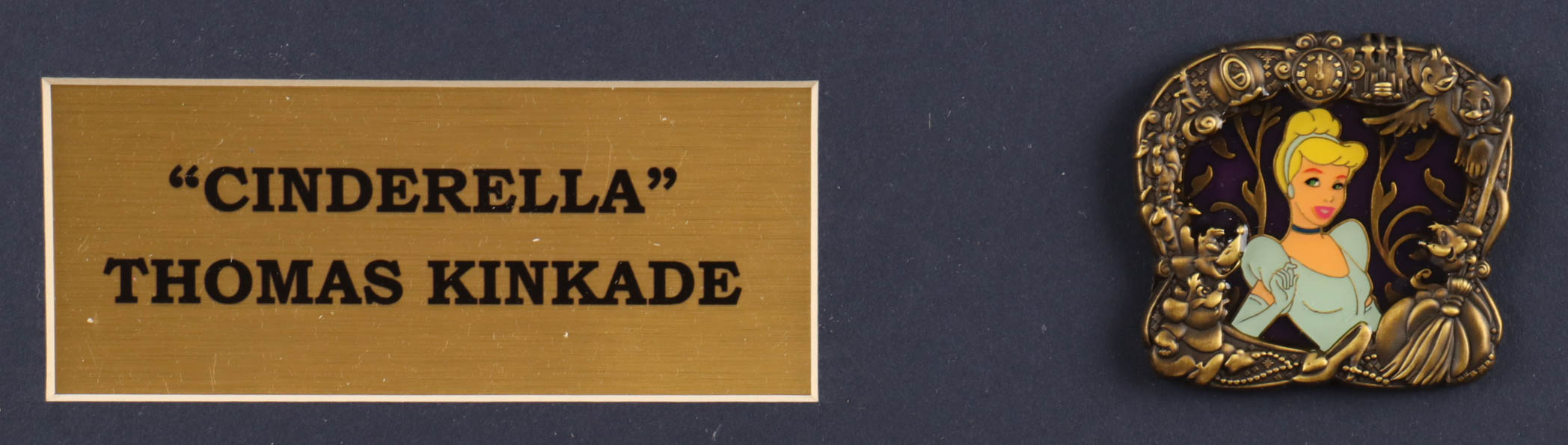 Thomas Kinkade "Cinderella" Custom Framed Print with LE Cinderella Pin at PristineAuction.com Thomas Kinkade "Cinderella" Custom Framed Print with LE Cinderella Pin at PristineAuction.com