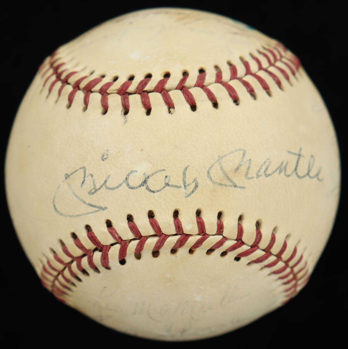 1960s Yankees & Dodgers Star Baseball Signed by (11) with Mickey Mantle, Tommy Davis, John Roseboro, Moose Skowron with Display Case & Wood Base (PSA) at PristineAuction.com 1960s Yankees & Dodgers Star Baseball Signed by (11) with Mickey Mantle, Tommy Davis, John Roseboro, Moose Skowron with Display Case & Wood Base (PSA) at PristineAuction.com