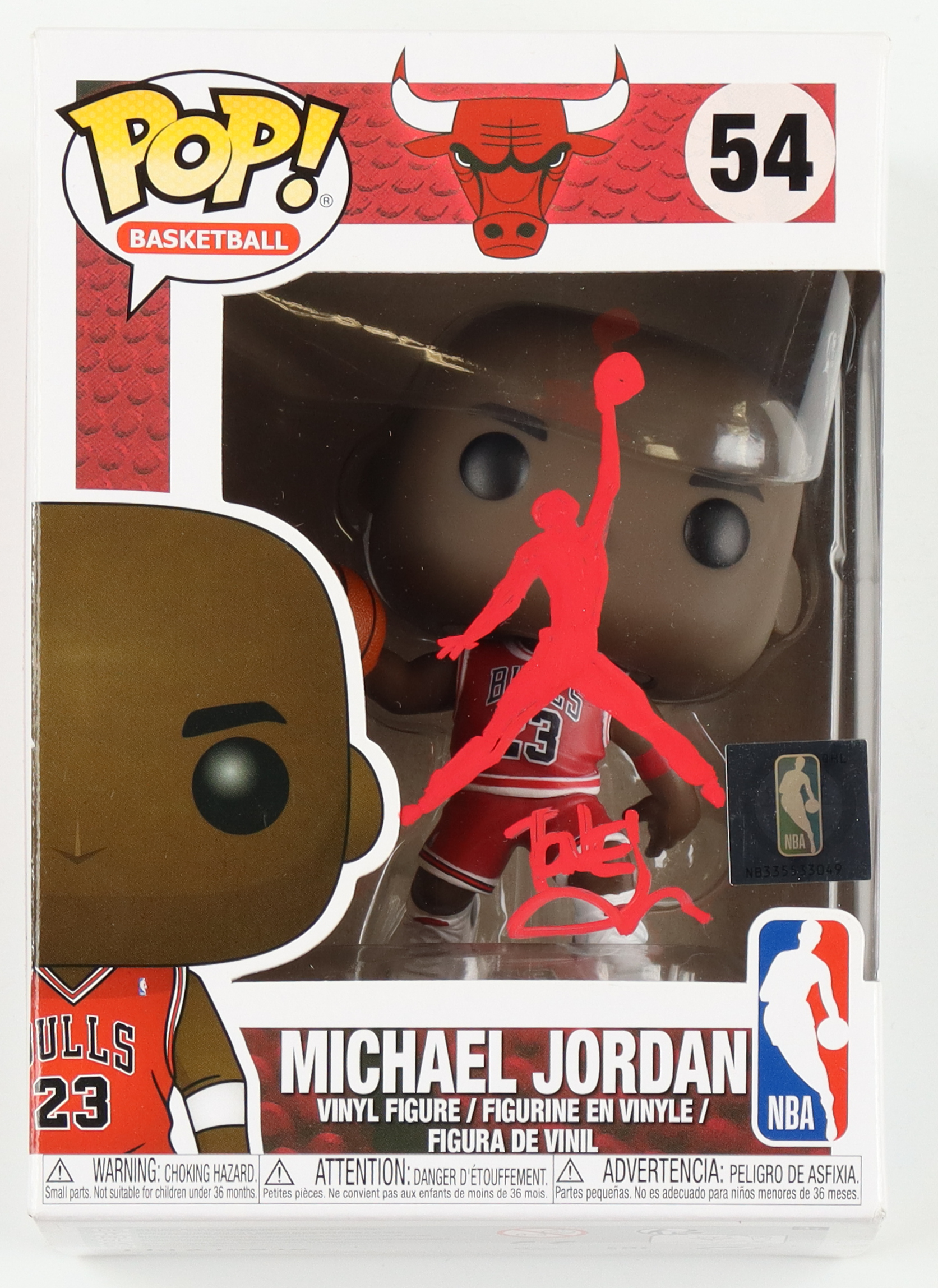 Tone Rodriguez Signed Bulls #54 Michael Jordan Funko Pop