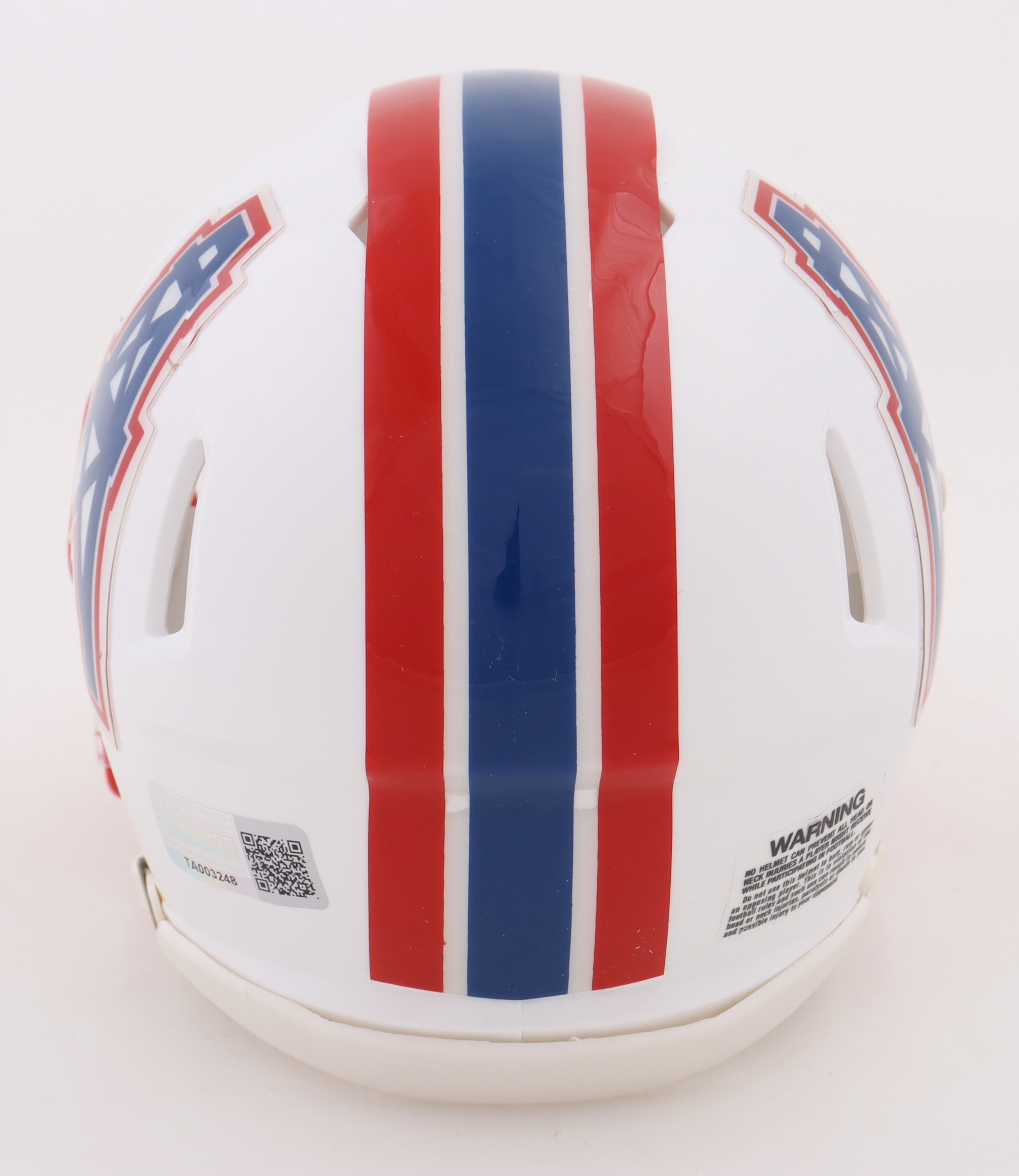 Earl Campbell Signed Oilers Throwback Speed Mini Helmet (Timeless Authentics) at PristineAuction.com Earl Campbell Signed Oilers Throwback Speed Mini Helmet (Timeless Authentics) at PristineAuction.com