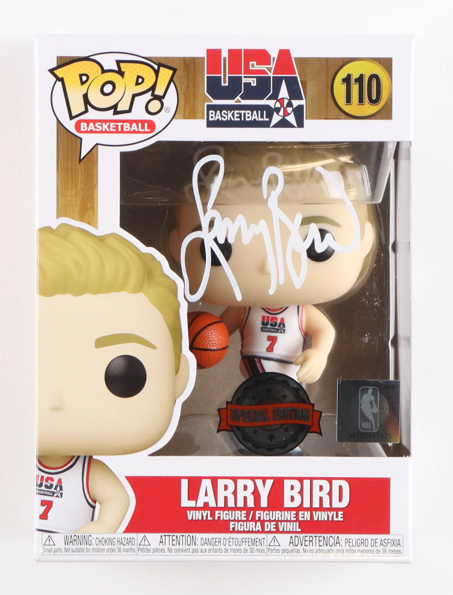 Larry Bird Signed USA Basketball #110 Funko Pop! Vinyl Figure (Radtke) at PristineAuction.com Larry Bird Signed USA Basketball #110 Funko Pop! Vinyl Figure (Radtke) at PristineAuction.com