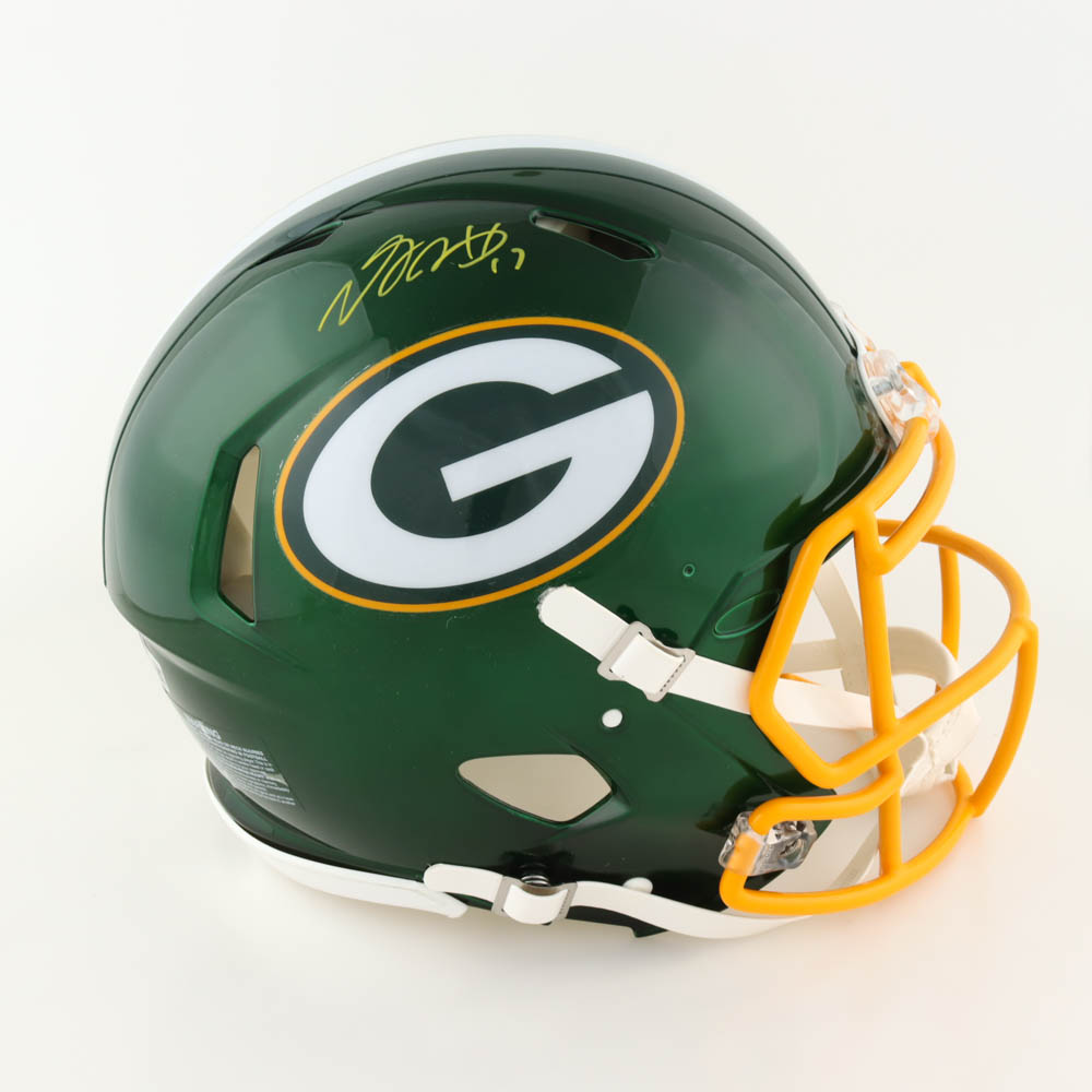 Davante Adams Signed Packers Full-Size Authentic On-Field Flash Alternate Speed Helmet (Beckett) at PristineAuction.com Davante Adams Signed Packers Full-Size Authentic On-Field Flash Alternate Speed Helmet (Beckett) at PristineAuction.com