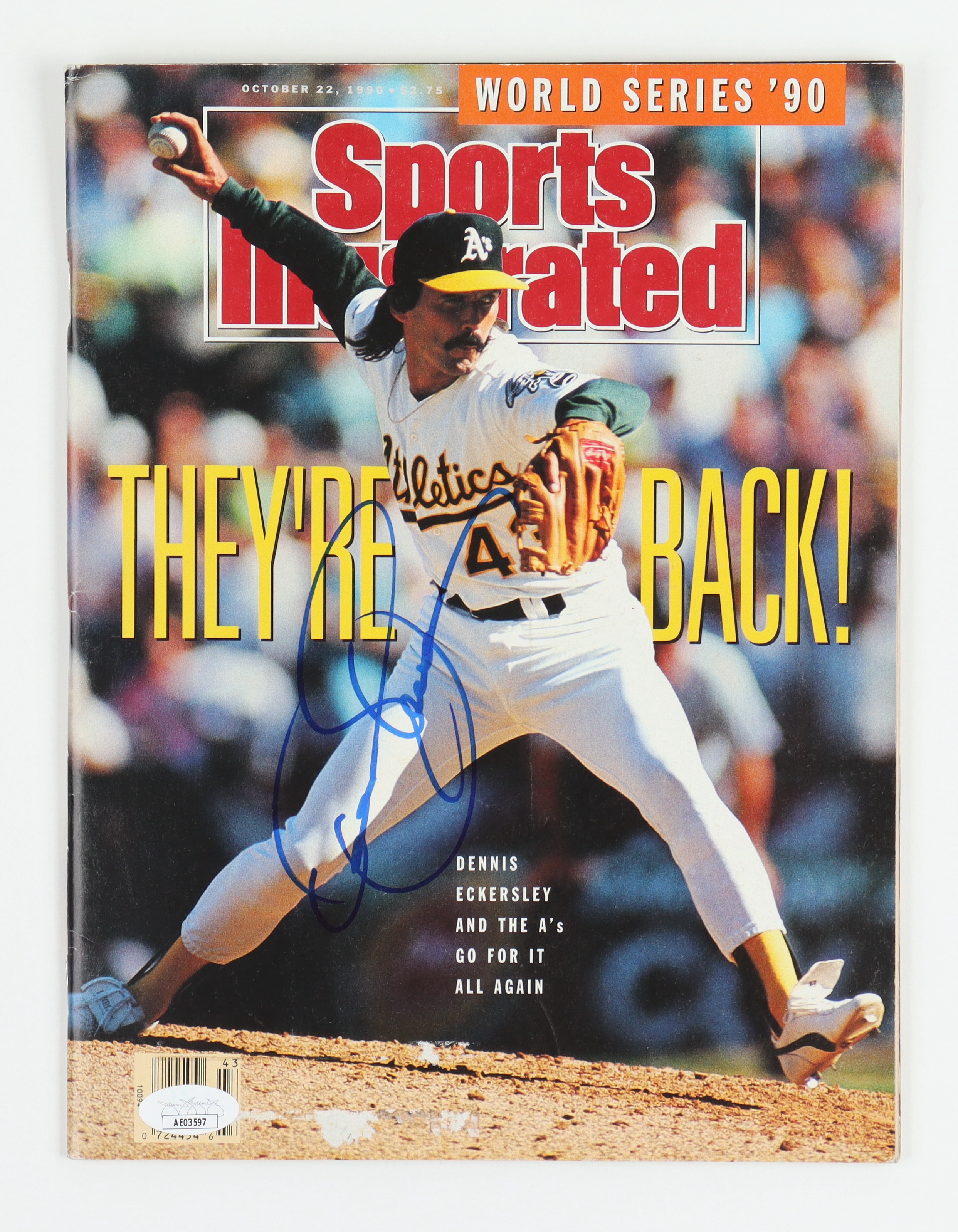 Dennis Eckersley Signed 1990 "Sports Illustrated" Magazine (JSA) at PristineAuction.com Dennis Eckersley Signed 1990 "Sports Illustrated" Magazine (JSA) at PristineAuction.com