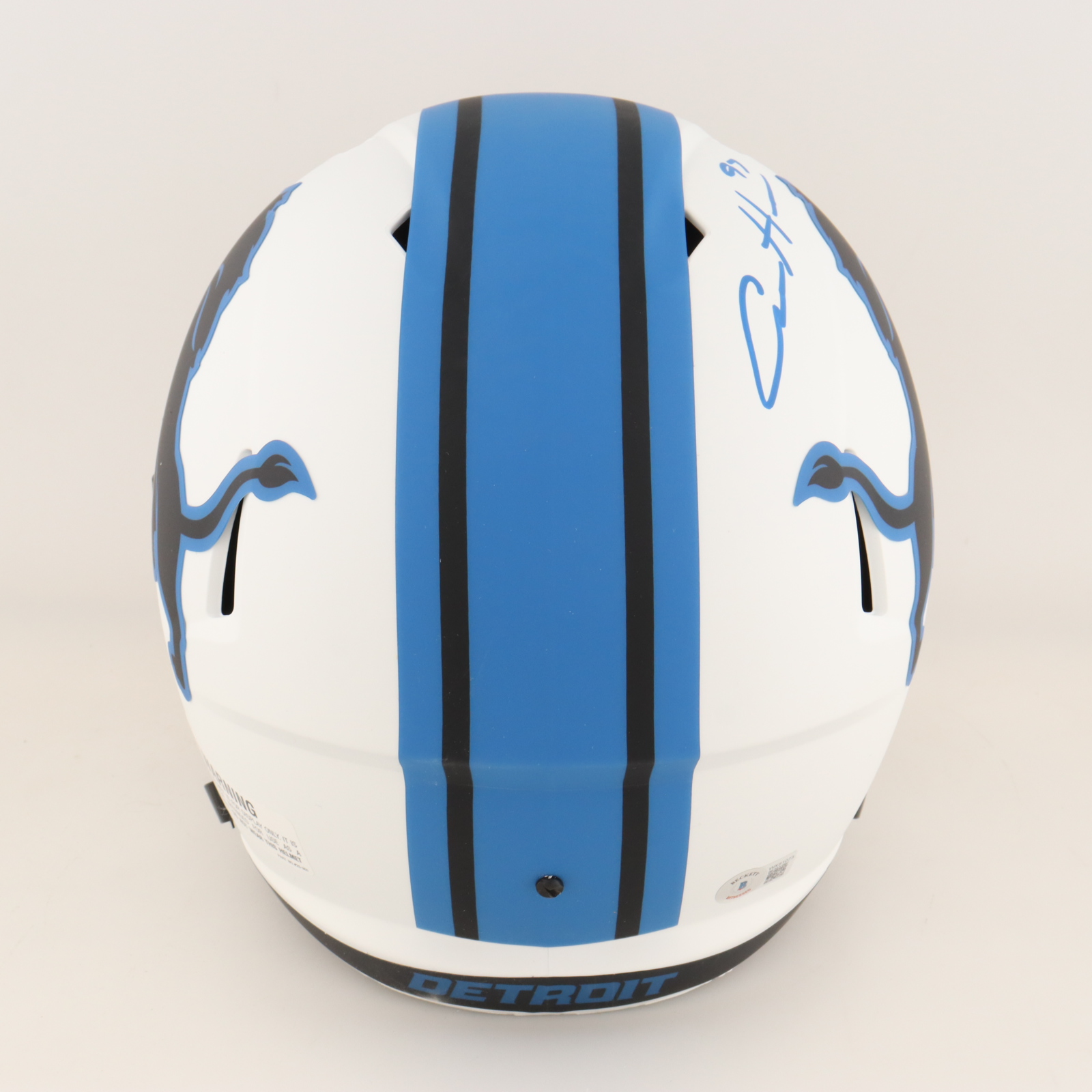 Aidan Hutchinson Signed Lions Full Size Lunar Eclipse Alternate Speed Helmet (Beckett) at PristineAuction.com Aidan Hutchinson Signed Lions Full Size Lunar Eclipse Alternate Speed Helmet (Beckett) at PristineAuction.com