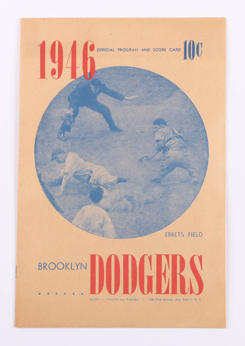 Vintage 1946 Brooklyn Dodgers Ebbets Field Original Program at PristineAuction.com Vintage 1946 Brooklyn Dodgers Ebbets Field Original Program at PristineAuction.com