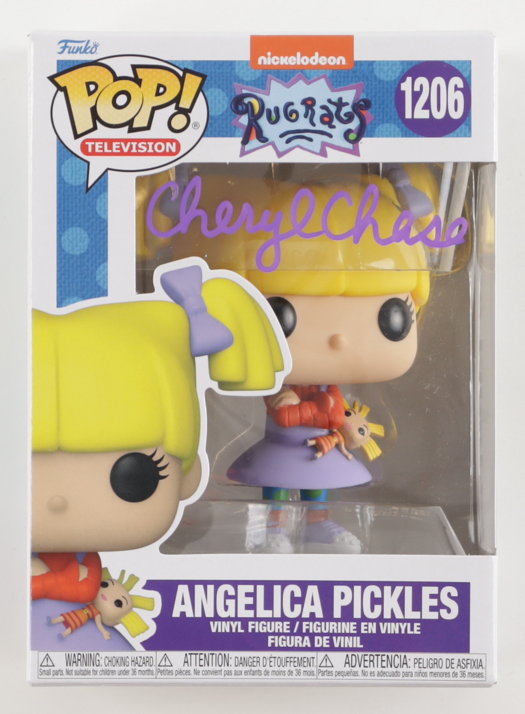 Cheryl Chase Signed "Rugrats" #1206 Angelica Pickles Funko Pop! Vinyl Figure (PSA) at PristineAuction.com Cheryl Chase Signed "Rugrats" #1206 Angelica Pickles Funko Pop! Vinyl Figure (PSA) at PristineAuction.com