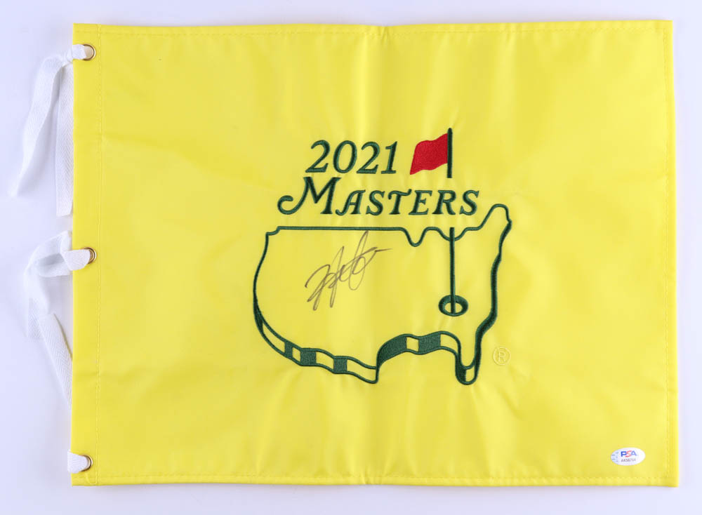 Hideki Matsuyama Signed 2021 Masters Championship Golf Pin Flag (PSA) at PristineAuction.com Hideki Matsuyama Signed 2021 Masters Championship Golf Pin Flag (PSA) at PristineAuction.com