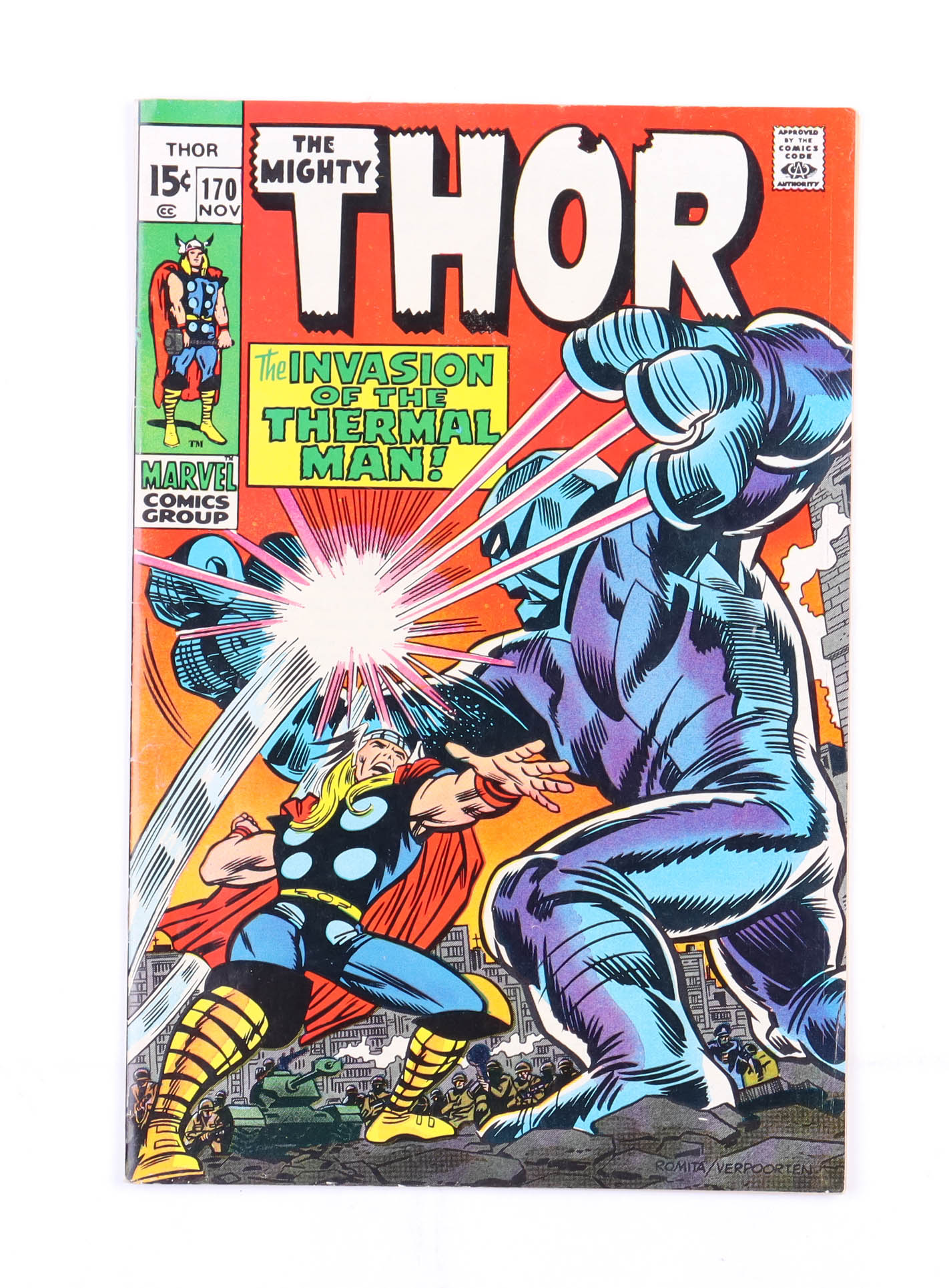 1969 "Thor" Issue #170 Marvel Comic Book at PristineAuction.com 1969 "Thor" Issue #170 Marvel Comic Book at PristineAuction.com