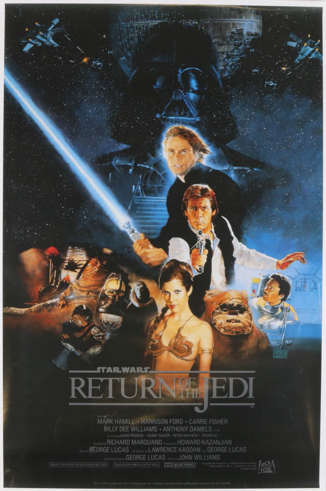 Complete Set of (3) "Star Wars" 24x36 Movie Posters with "Star Wars", "The Empire Strikes Back" & "Return of the Jedi" at PristineAuction.com Complete Set of (3) "Star Wars" 24x36 Movie Posters with "Star Wars", "The Empire Strikes Back" & "Return of the Jedi" at PristineAuction.com