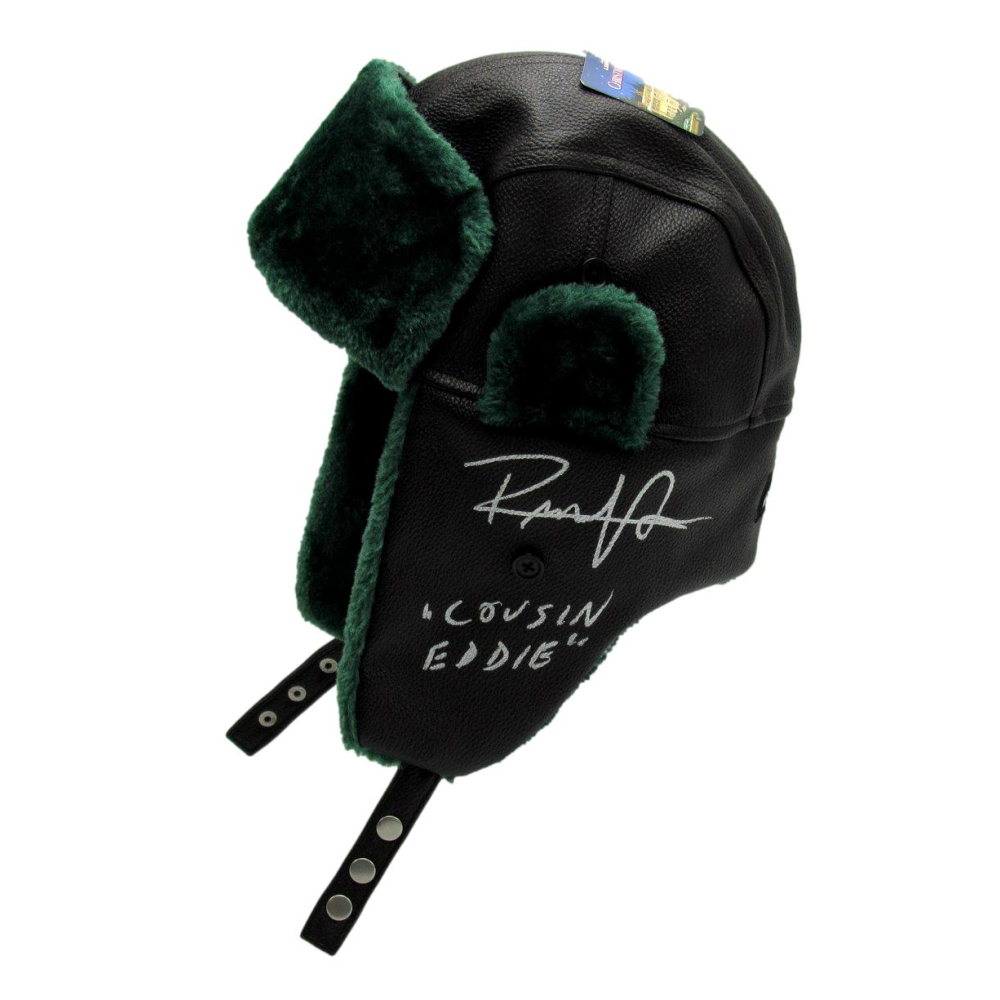 Randy Quaid Signed "Christmas Vacation" Trapper Hat Inscribed "Cousin