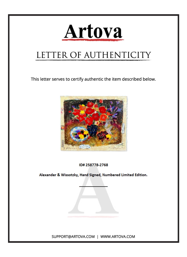 "Untitled" LE 10x12 Print on Paper by Alexander & Wissotzky (Artova) at PristineAuction.com "Untitled" LE 10x12 Print on Paper by Alexander & Wissotzky (Artova) at PristineAuction.com