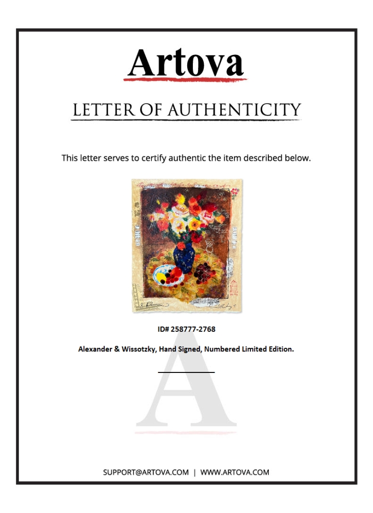 "Untitled" LE 12x10 Print on Paper by Alexander & Wissotzky (Artova) at PristineAuction.com "Untitled" LE 12x10 Print on Paper by Alexander & Wissotzky (Artova) at PristineAuction.com