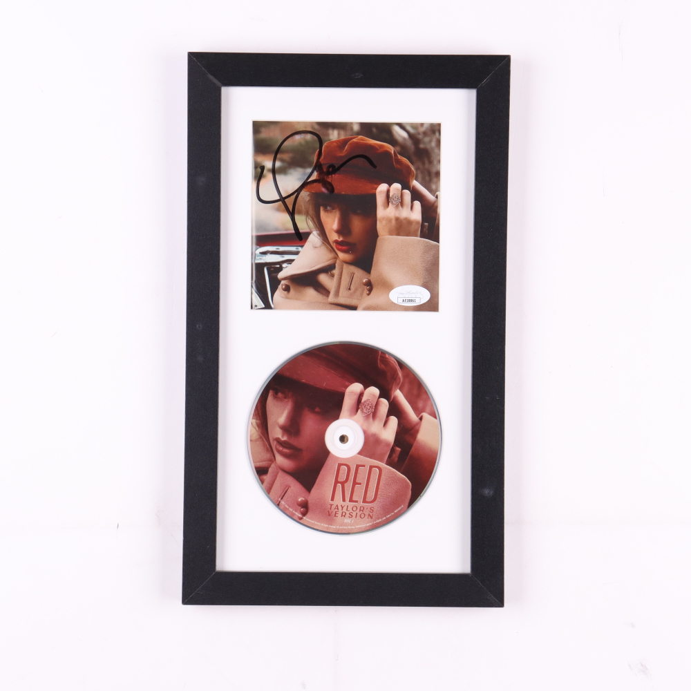 Taylor Swift Signed Custom Framed "Red Taylor's Version" CD Booklet