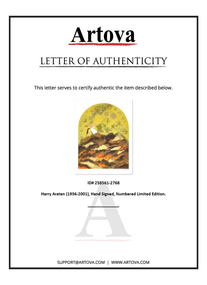 "Untitled" LE 13x10 Print on Paper by Harry Araten (Artova) at PristineAuction.com "Untitled" LE 13x10 Print on Paper by Harry Araten (Artova) at PristineAuction.com