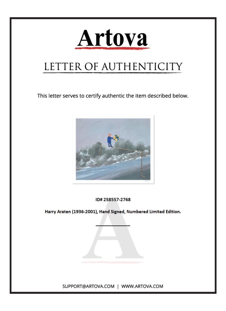 "Untitled" LE 13x16 Print on Paper by Harry Araten (Artova) at PristineAuction.com "Untitled" LE 13x16 Print on Paper by Harry Araten (Artova) at PristineAuction.com