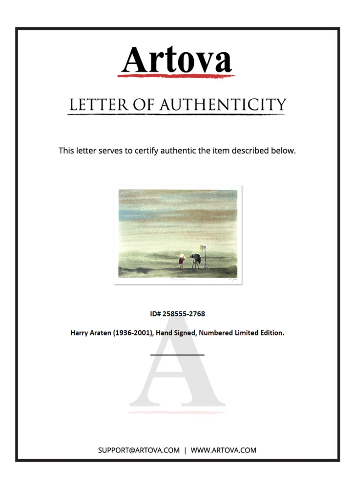 "Untitled" LE 14x19 Print on Paper by Harry Araten (Artova) at PristineAuction.com "Untitled" LE 14x19 Print on Paper by Harry Araten (Artova) at PristineAuction.com