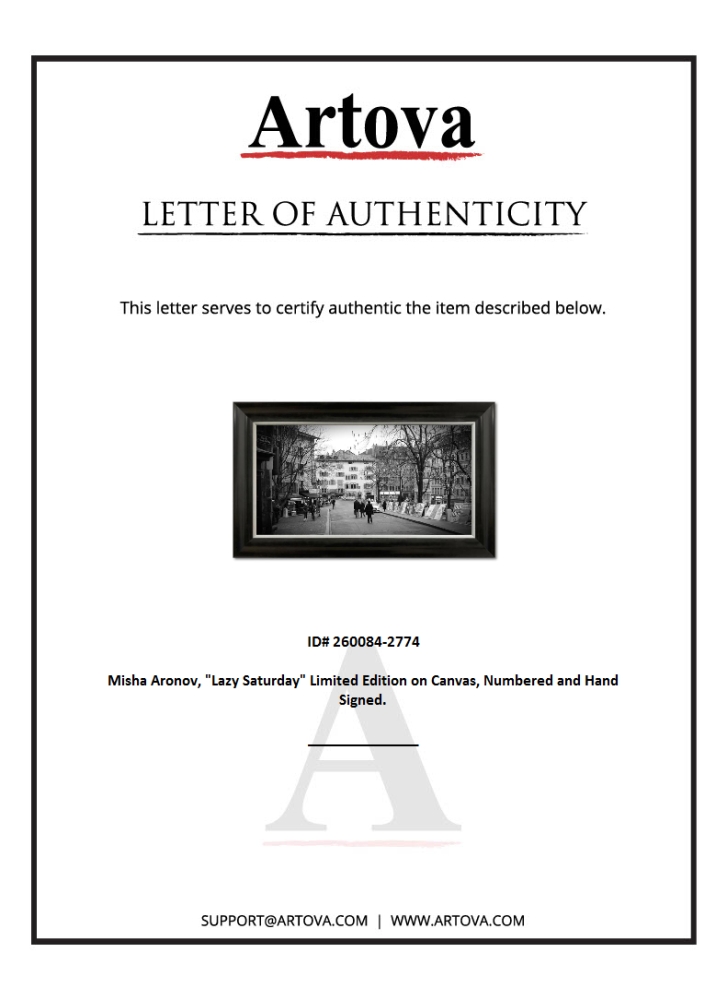 "Untitled" LE 43x26 Custom Framed Giclee on Canvas by Misha Aronov (Artova) at PristineAuction.com "Untitled" LE 43x26 Custom Framed Giclee on Canvas by Misha Aronov (Artova) at PristineAuction.com