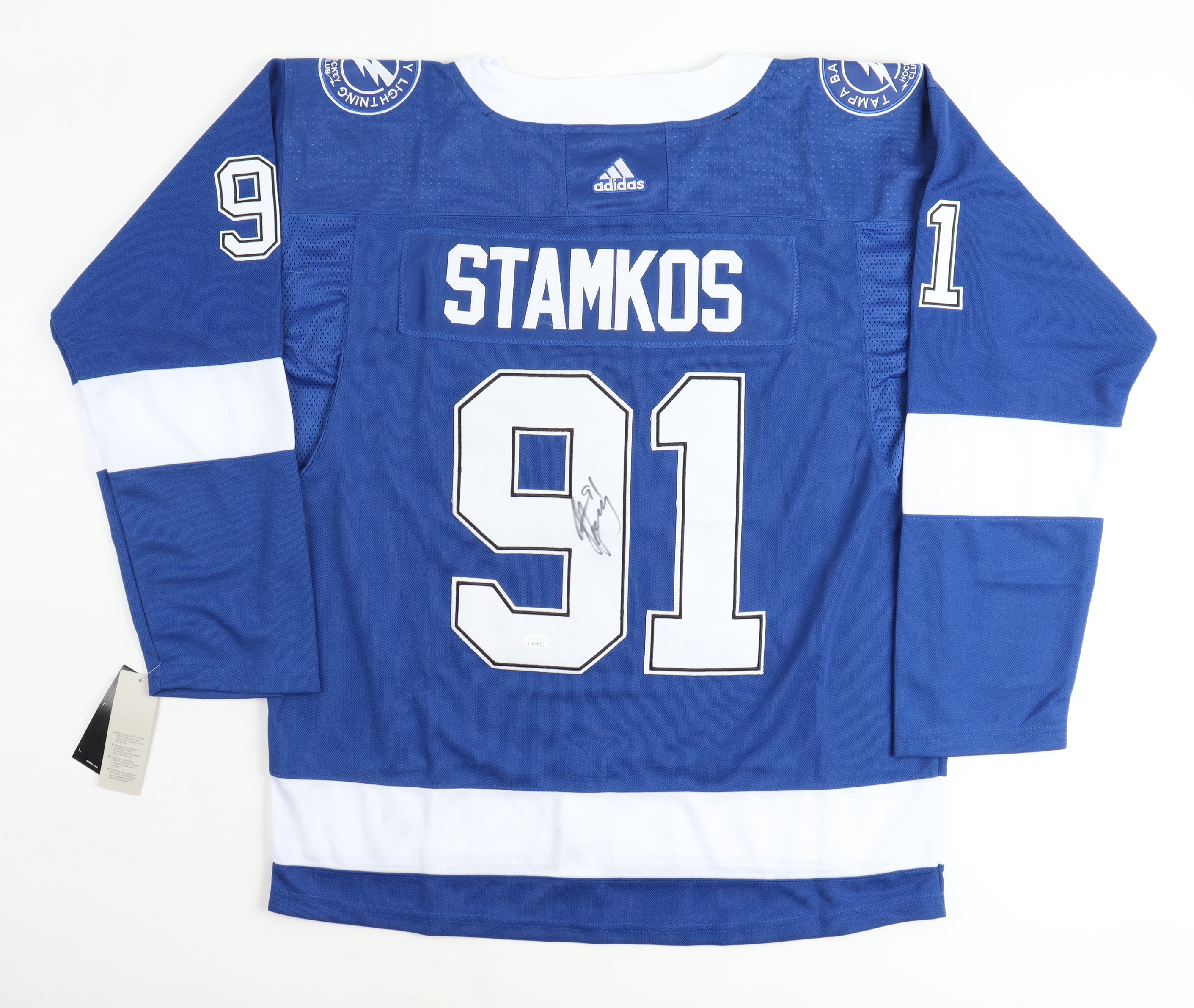 Steven Stamkos Signed Lightning Jersey (JSA) at PristineAuction.com Steven Stamkos Signed Lightning Jersey (JSA) at PristineAuction.com