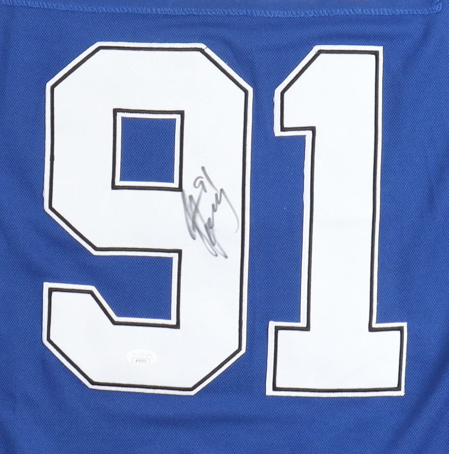 Steven Stamkos Signed Lightning Jersey (JSA) at PristineAuction.com Steven Stamkos Signed Lightning Jersey (JSA) at PristineAuction.com