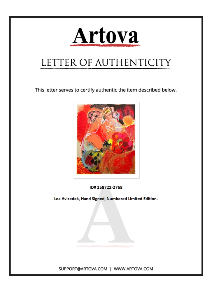 "Untitled" LE 36x30 Print on Paper by Lea Avizedek (Artova) at PristineAuction.com "Untitled" LE 36x30 Print on Paper by Lea Avizedek (Artova) at PristineAuction.com