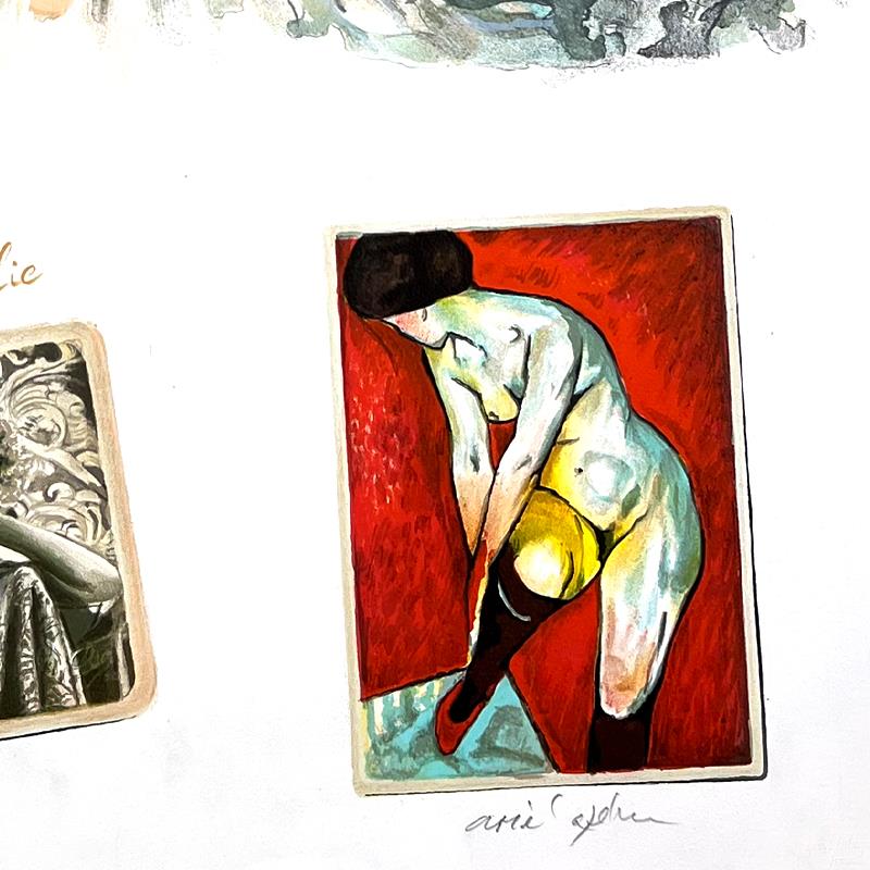 "Untitled" LE 28x19 Serigraph on Paper by Arie Azene (Artova) at PristineAuction.com "Untitled" LE 28x19 Serigraph on Paper by Arie Azene (Artova) at PristineAuction.com