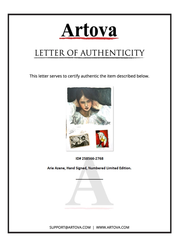 "Untitled" LE 28x19 Serigraph on Paper by Arie Azene (Artova) at PristineAuction.com "Untitled" LE 28x19 Serigraph on Paper by Arie Azene (Artova) at PristineAuction.com