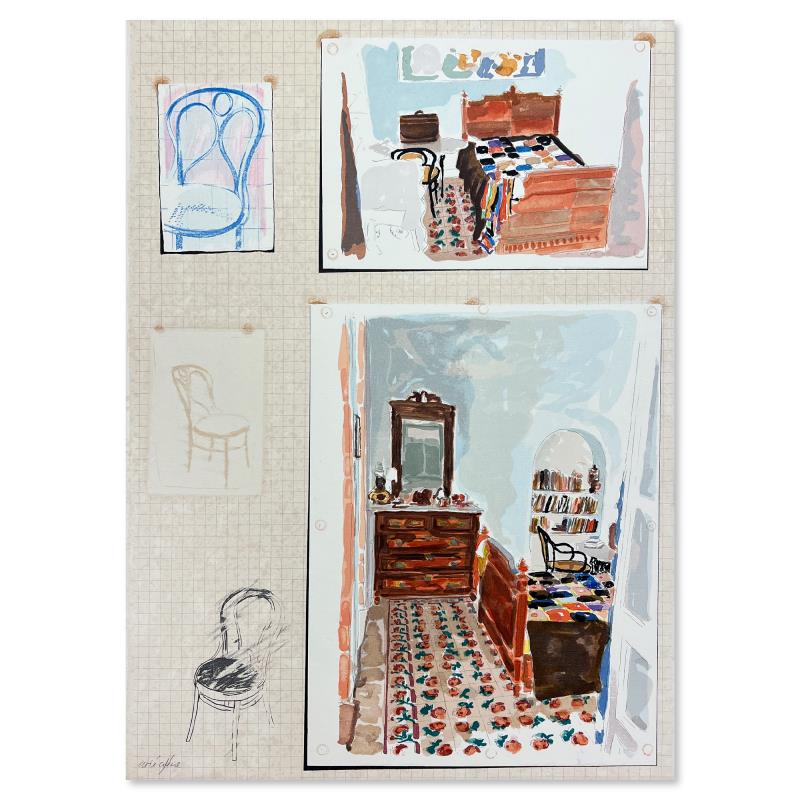 "Untitled" LE 27x20 Serigraph on Paper by Arie Azene (Artova) at PristineAuction.com "Untitled" LE 27x20 Serigraph on Paper by Arie Azene (Artova) at PristineAuction.com