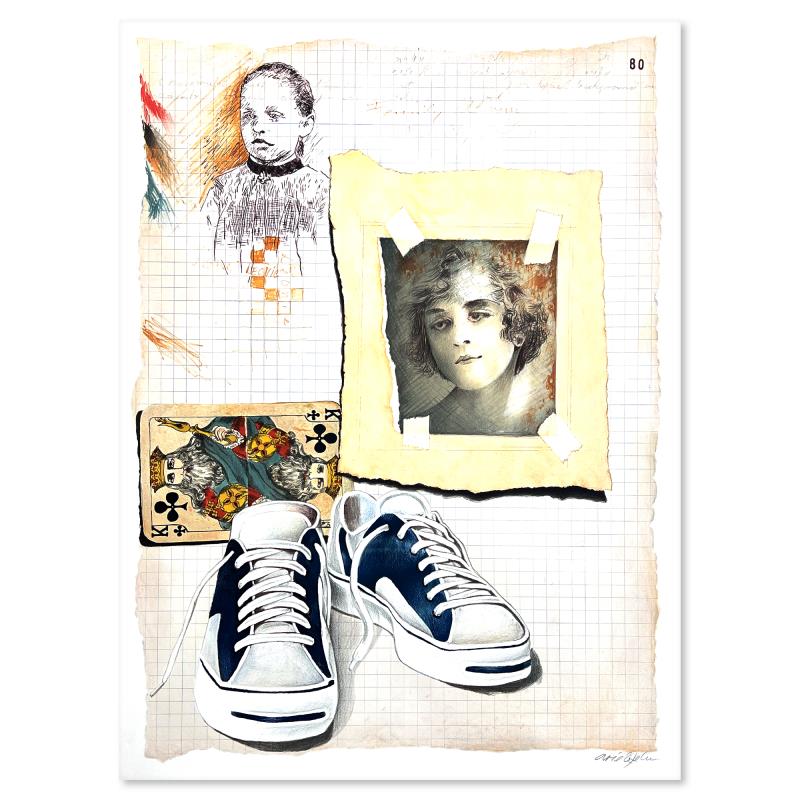 "Untitled" LE 27x19 Serigraph on Paper by Arie Azene (Artova) at PristineAuction.com "Untitled" LE 27x19 Serigraph on Paper by Arie Azene (Artova) at PristineAuction.com