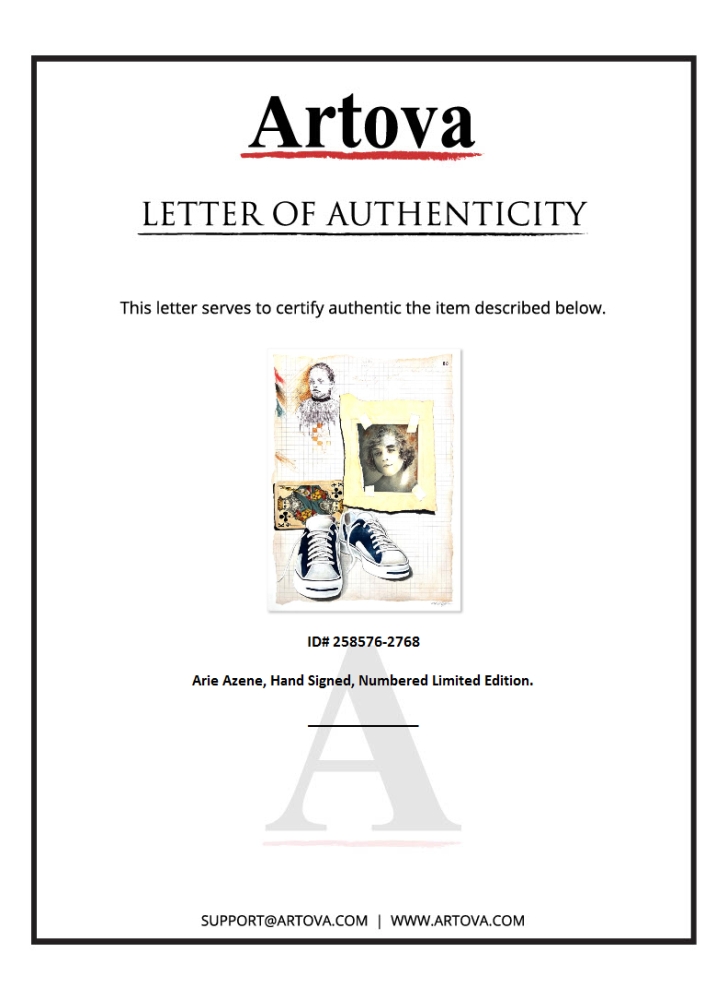 "Untitled" LE 27x19 Serigraph on Paper by Arie Azene (Artova) at PristineAuction.com "Untitled" LE 27x19 Serigraph on Paper by Arie Azene (Artova) at PristineAuction.com