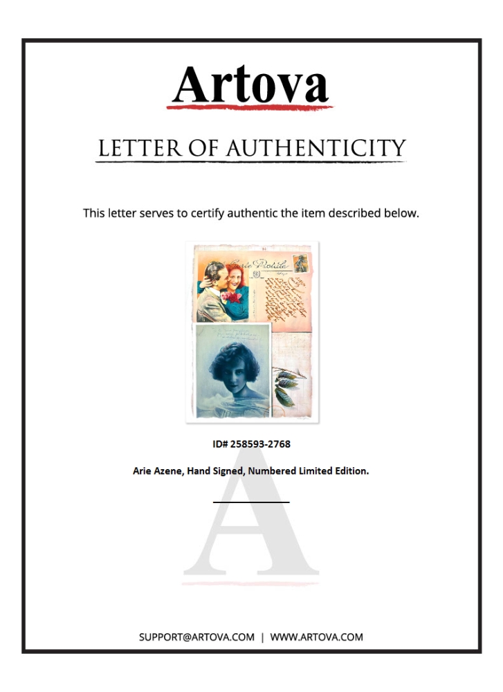 "Untitled" LE 28x19 Serigraph on Paper by Arie Azene (Artova) at PristineAuction.com "Untitled" LE 28x19 Serigraph on Paper by Arie Azene (Artova) at PristineAuction.com