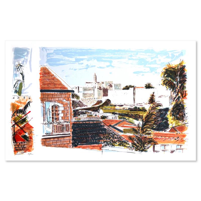 "Untitled" LE 22x36 Serigraph on Paper by Arie Azene (Artova) at PristineAuction.com "Untitled" LE 22x36 Serigraph on Paper by Arie Azene (Artova) at PristineAuction.com