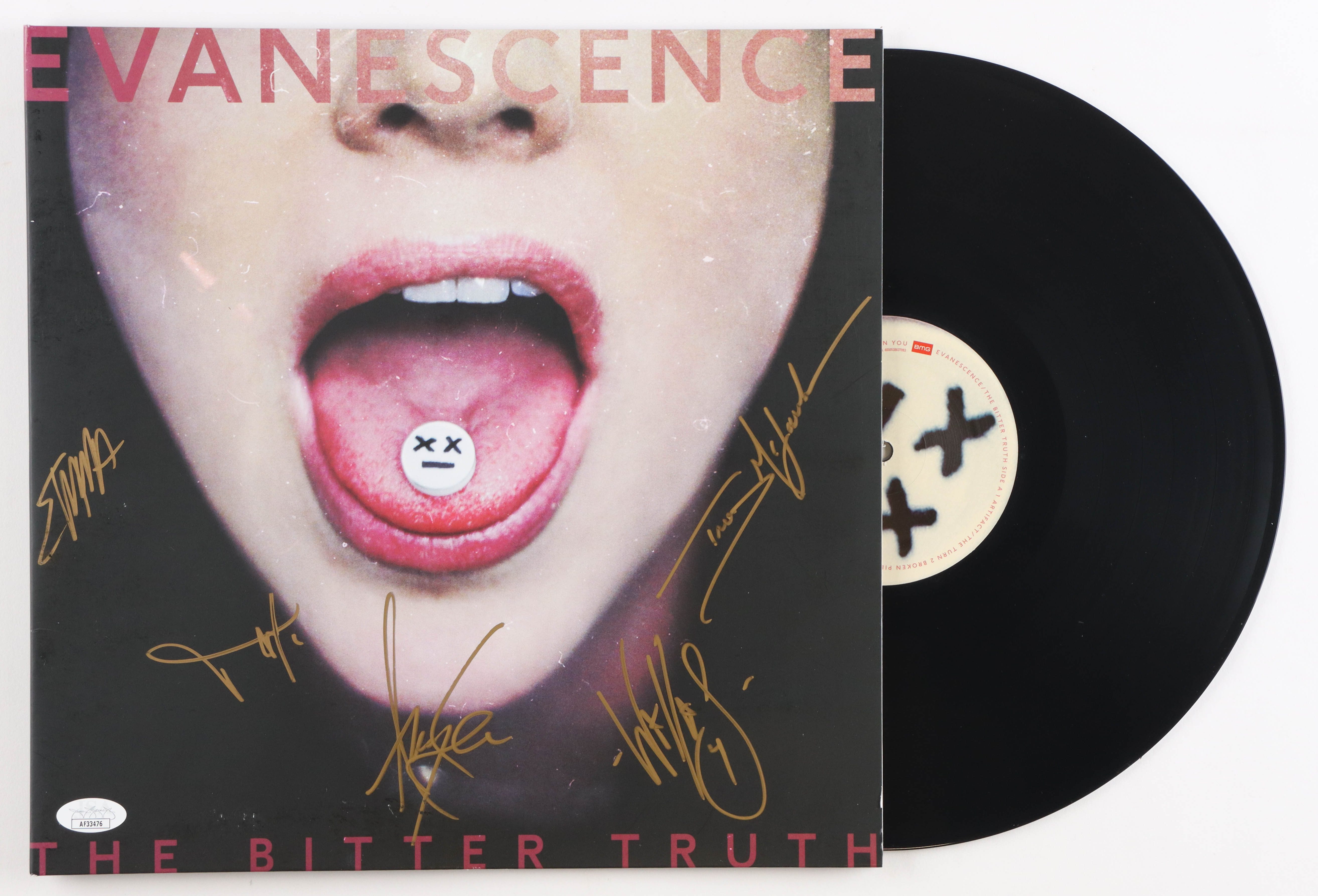 Evanescence "The Bitter Truth" Vinyl Record Signed by (5) Amy Lee, Terry Balsamo, Will Hunt, Tim McCord, & Troy McLawhorn (JSA) at PristineAuction.com Evanescence "The Bitter Truth" Vinyl Record Signed by (5) Amy Lee, Terry Balsamo, Will Hunt, Tim McCord, & Troy McLawhorn (JSA) at PristineAuction.com