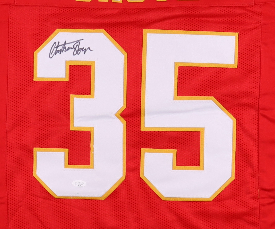 Christian Okoye Signed Jersey (JSA) at PristineAuction.com Christian Okoye Signed Jersey (JSA) at PristineAuction.com