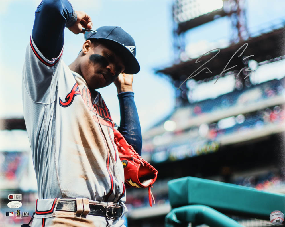 Ronald Acuna Jr. Signed Braves 16x20 Photo (JSA & Acuna Jr.) at PristineAuction.com Ronald Acuna Jr. Signed Braves 16x20 Photo (JSA & Acuna Jr.) at PristineAuction.com