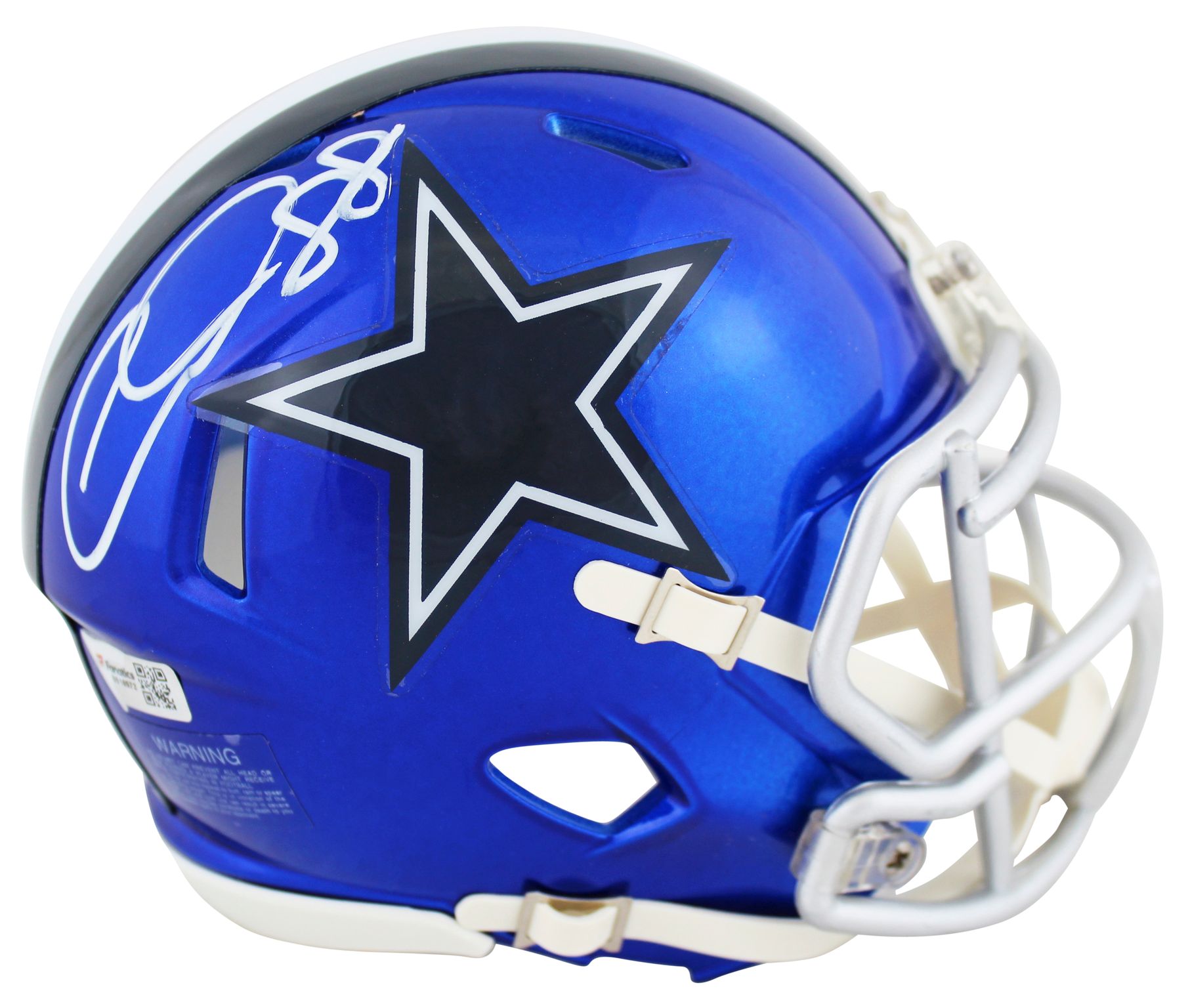 CeeDee Lamb Signed Cowboys Flash Alternate Speed Mini Helmet (Fanatics) at PristineAuction.com CeeDee Lamb Signed Cowboys Flash Alternate Speed Mini Helmet (Fanatics) at PristineAuction.com
