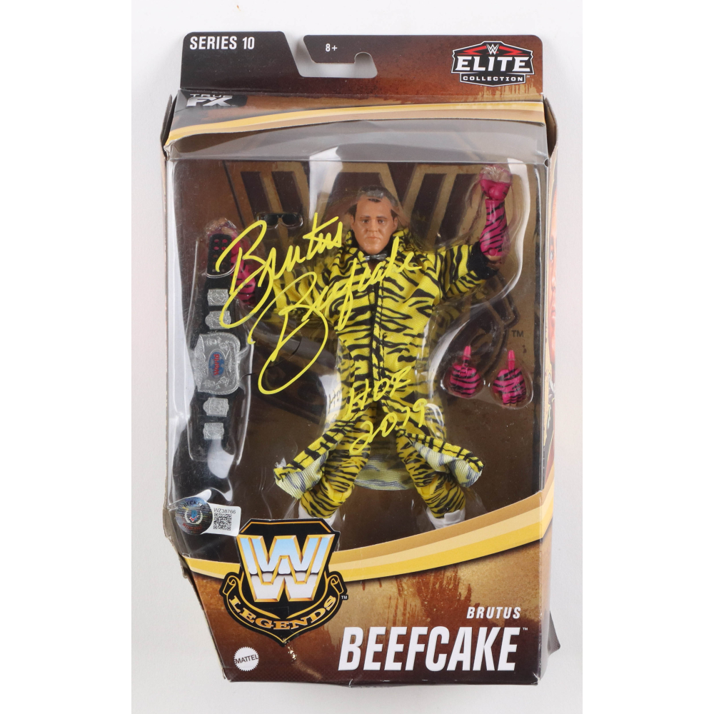 Mattel WWE Elite Collection – Action Figure Brutus Beefcake 15 Cm, 25 Punti Articolari, Accessori E Mani Intercambiabili (HTX26)